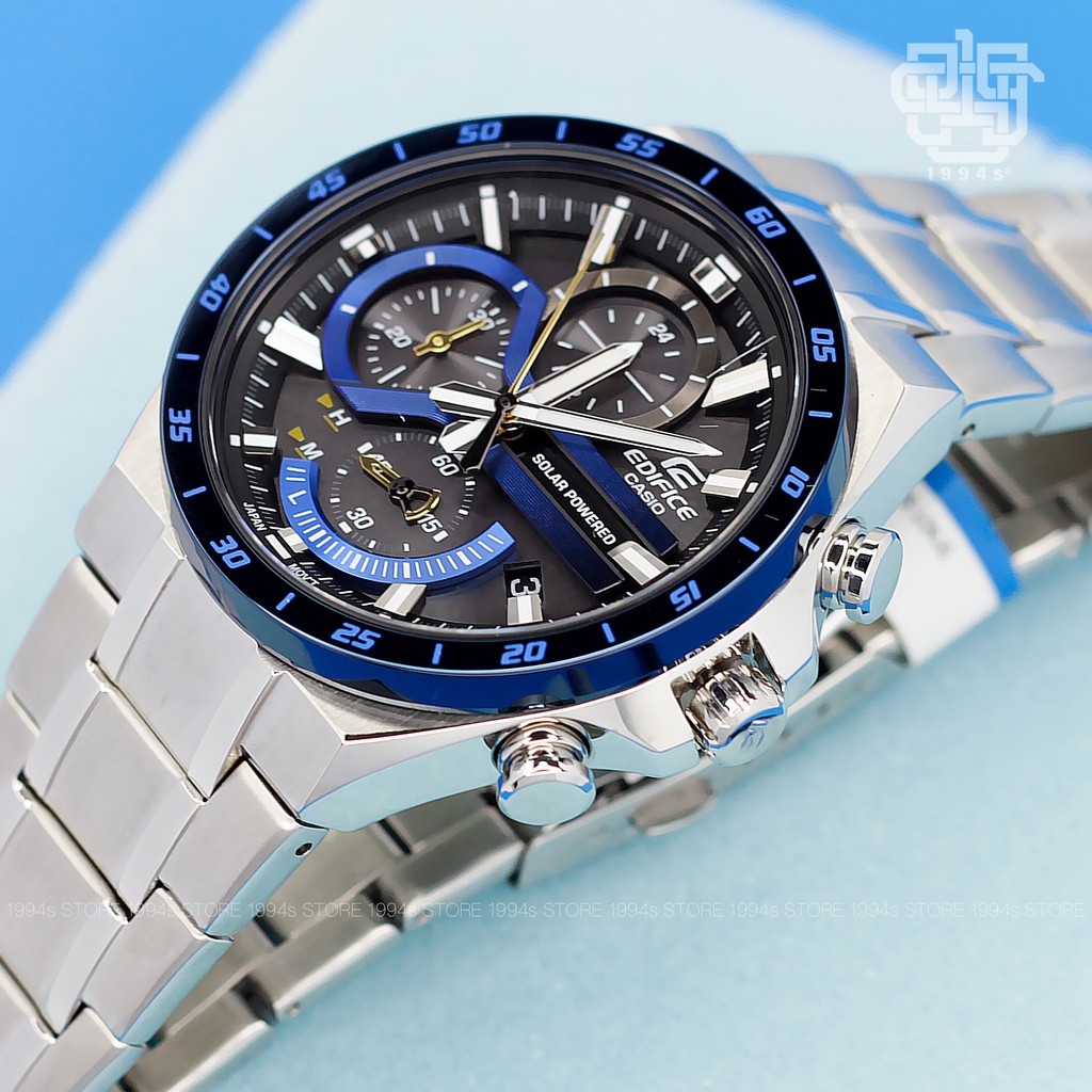 Đồng hồ nam Casio EDIFICE EQS-920 / EQS-920DB-2A chạy bằng năng lượng mặt trời, hàng chính hãng