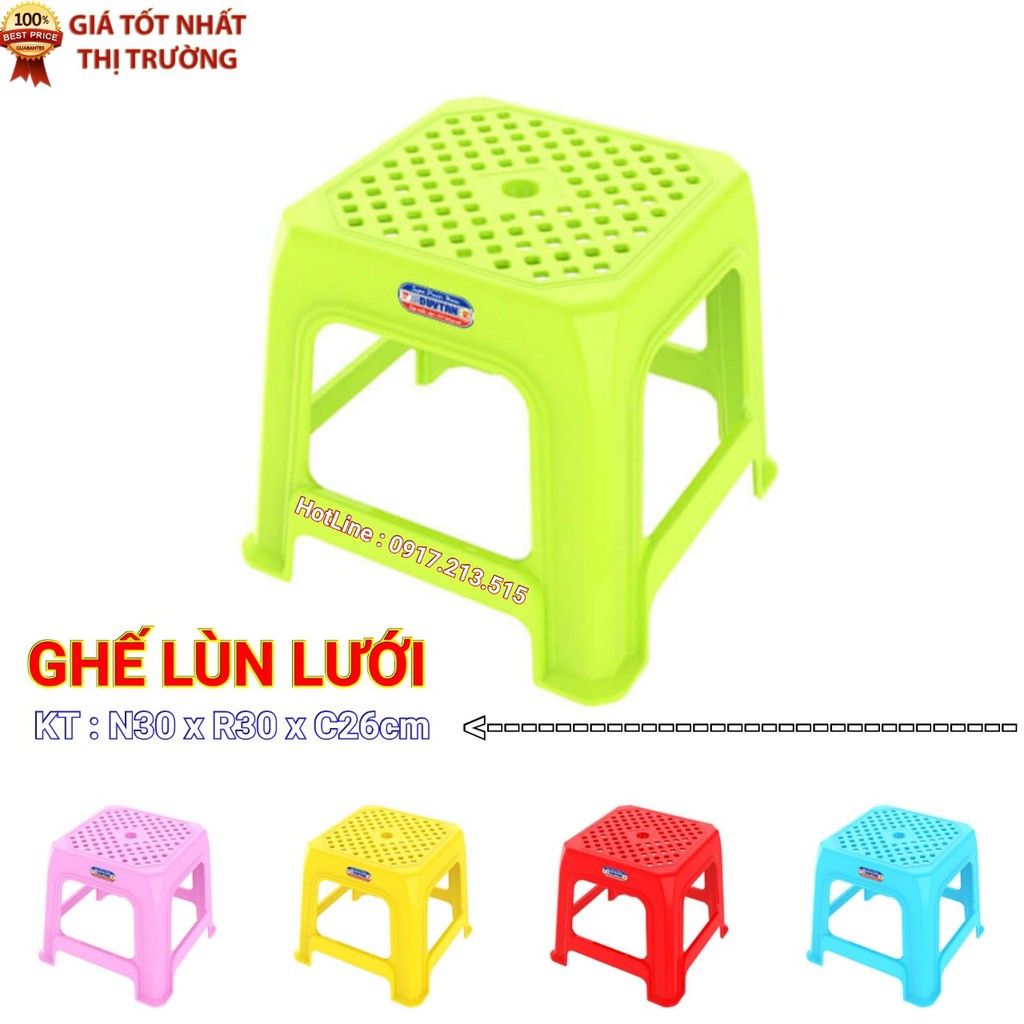 Ghế nhựa duy tân Lùn Lưới