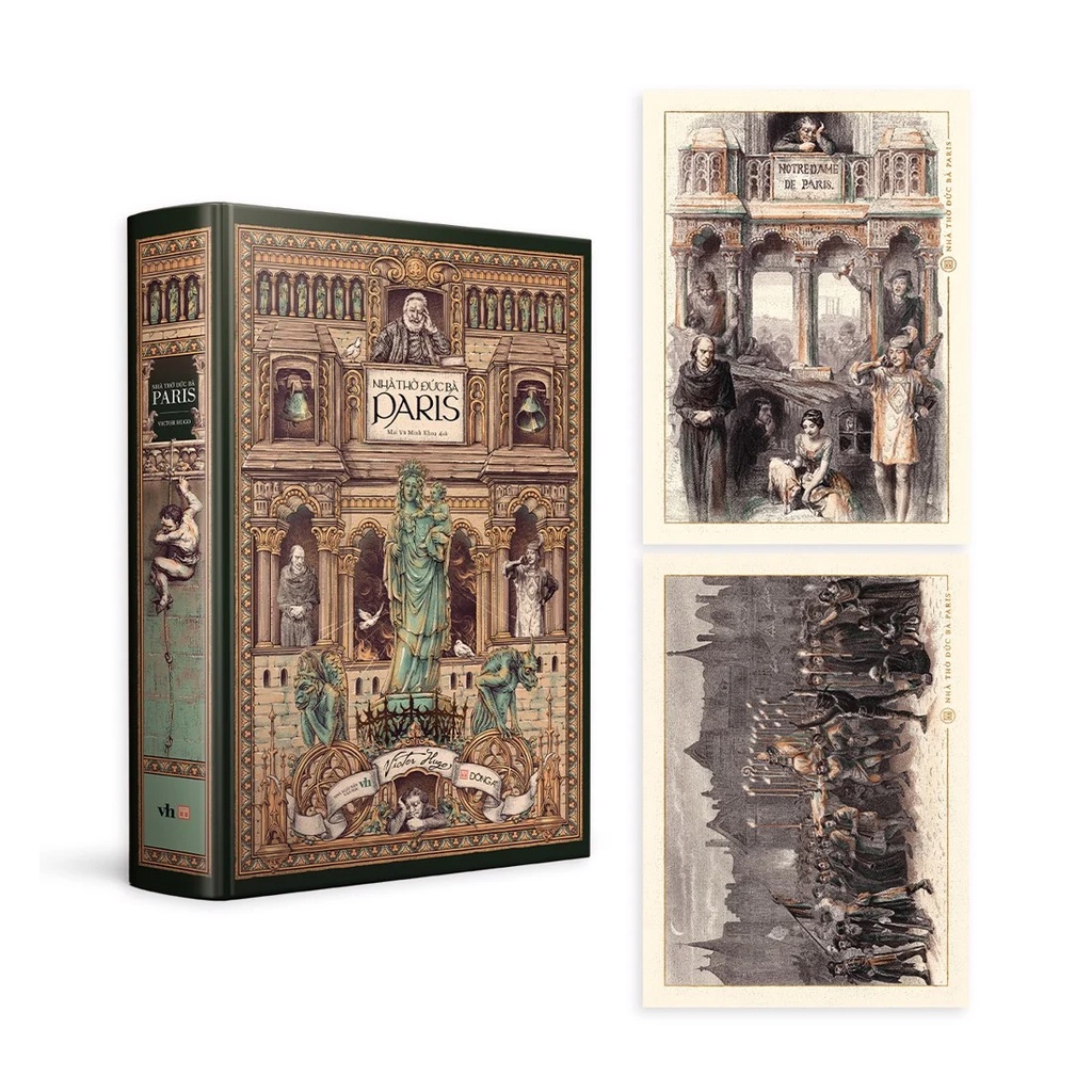 Sách- Nhà thờ Đức Bà Paris (tặng 02 postcards) - Bìa cứng
