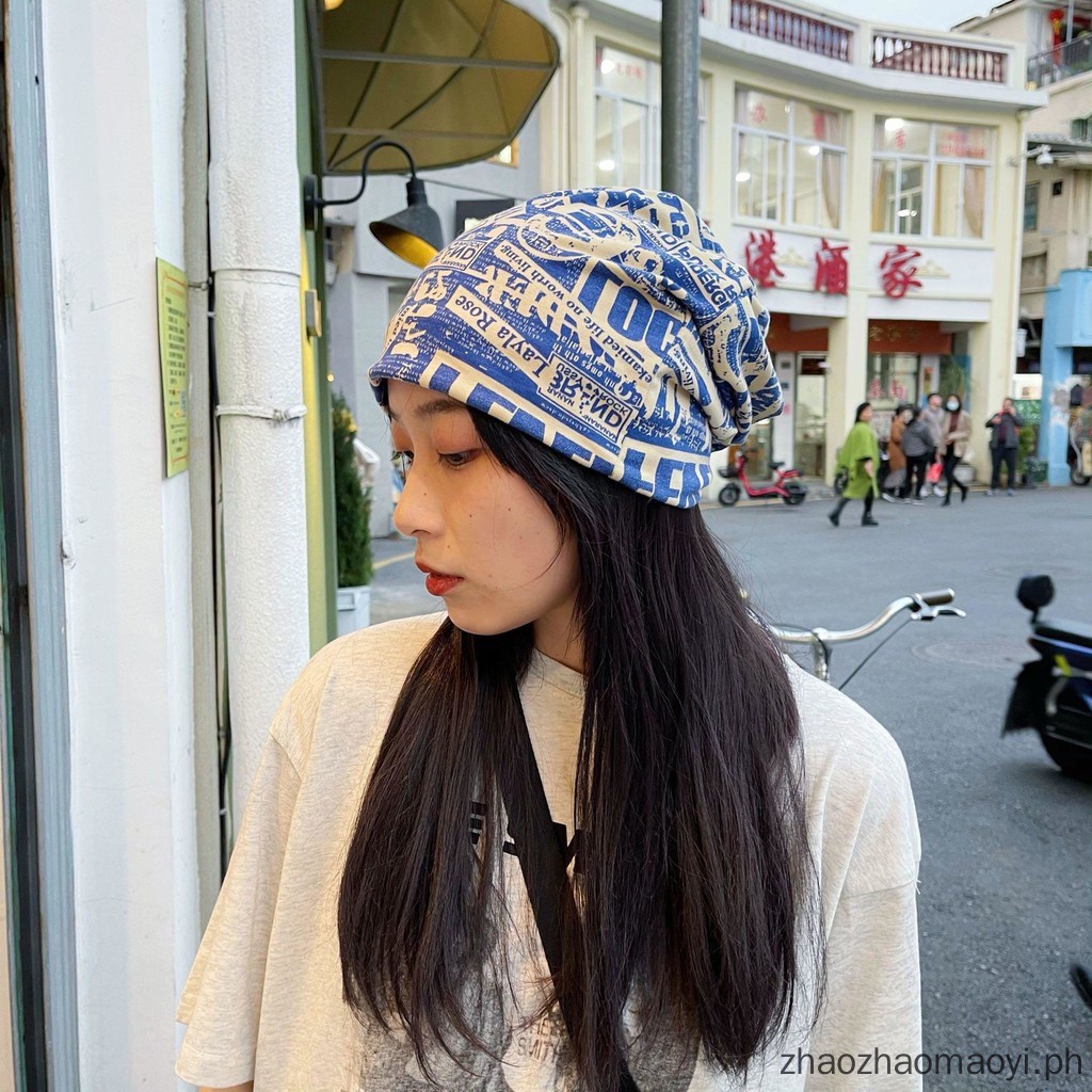 Mũ trùm đầu chống bụi bẩn thoáng khí in họa tiết cho nam và nữ