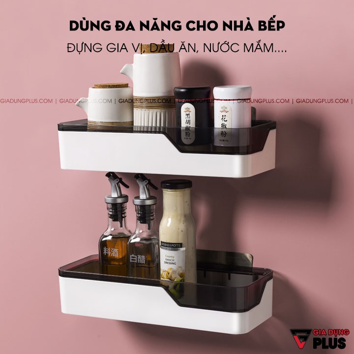 Kệ chữ nhật dán tường nhựa ABS cao cấp, sang trọng ShuangQuing (SQ-0101) | BigBuy360 - bigbuy360.vn