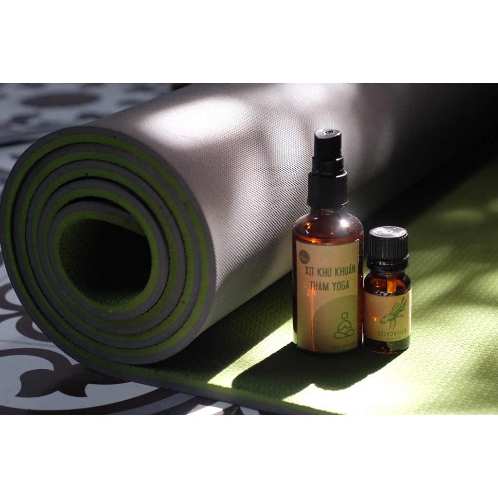 XỊT KHỬ MÙI THẢM YOGA  TINH DẦU SẢ TÍM