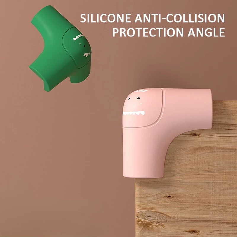 Miếng Bọc Cạnh Bàn Bằng Silicon Họa Tiết Hoạt Hình Chống Va Chạm Bảo Vệ An Toàn Cho Bé