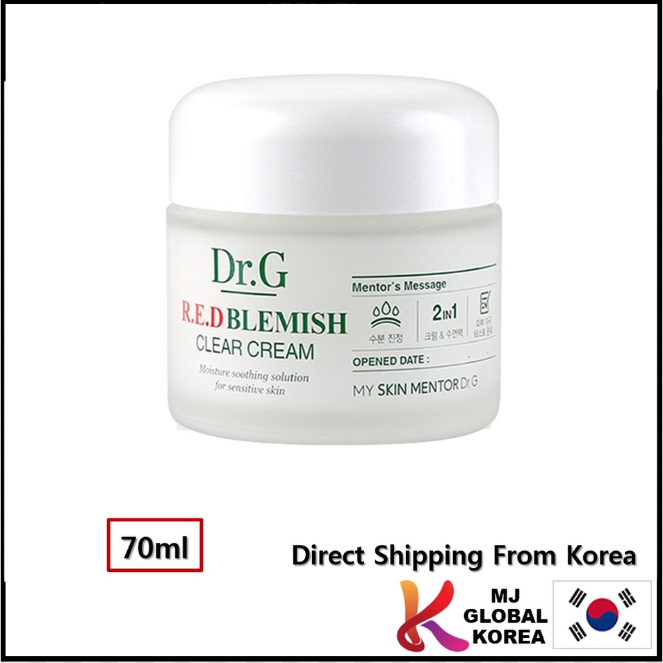 Kem dưỡng da Dr.G Red Blemish Clear Cream 70ml làm dịu da đỏ ửng