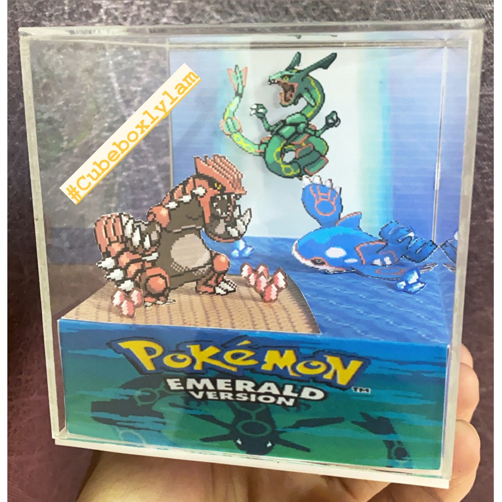 Hộp Cube mô hình pokemon Bộ ba thời tiết