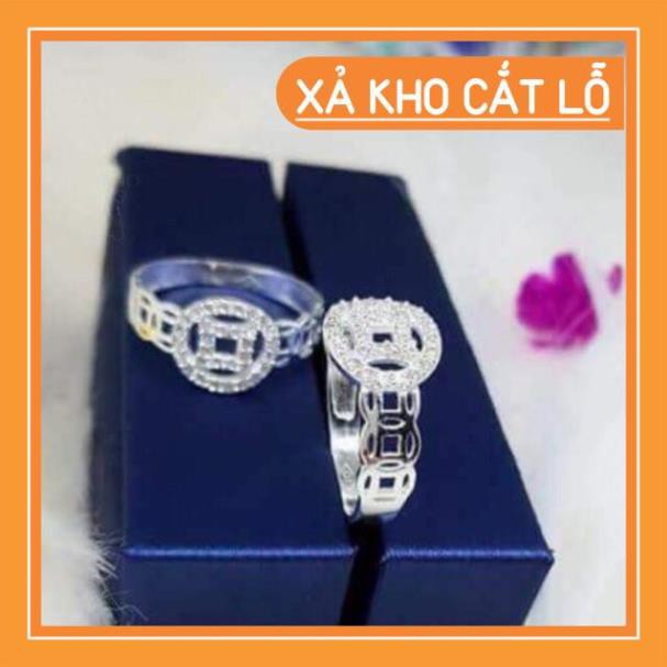 [XẢ HÀNG] Sale cuối tuần vui vẻ nhẫn bạc nữ kim tiền 925 -20%