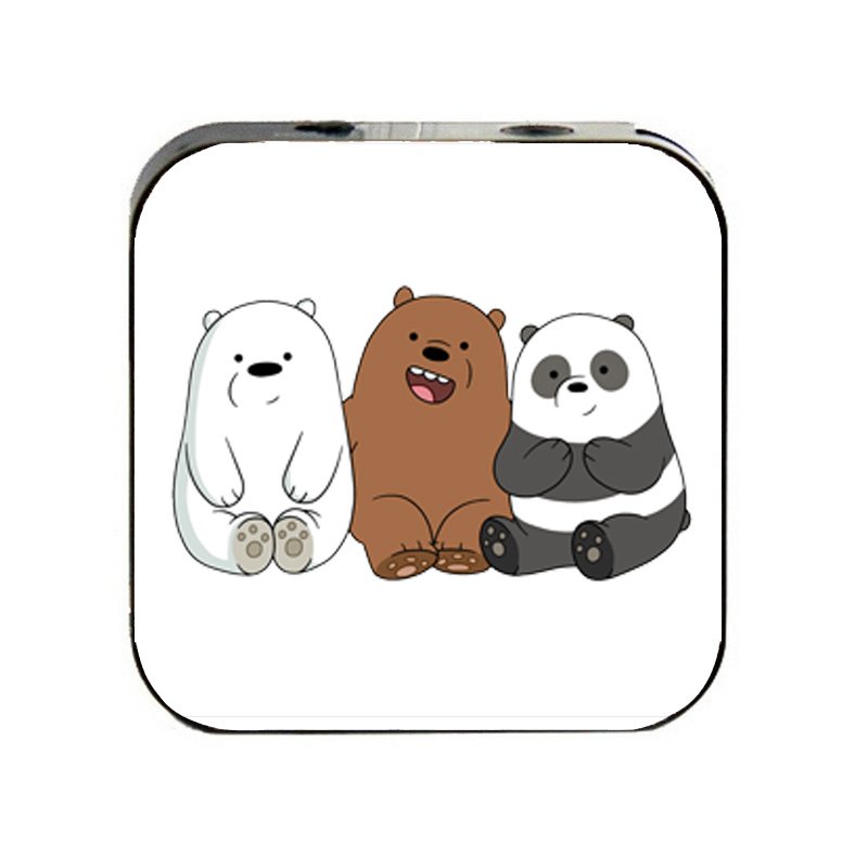 Máy nghe nhạc mp3 IN HÌNH CHÚNG TÔI ĐƠN GIẢN LÀ GẤU anime chibi cầm tay mini tặng tai nghe dây cắm & dây sạc