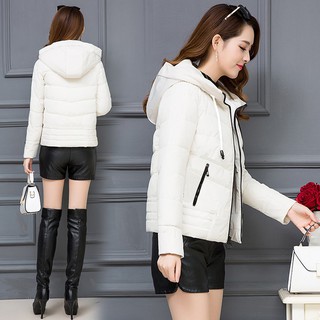 [ Hot sale ] Áo khoác nữ kiểu dáng Hàn quốc có mũ( Màu trắng)
