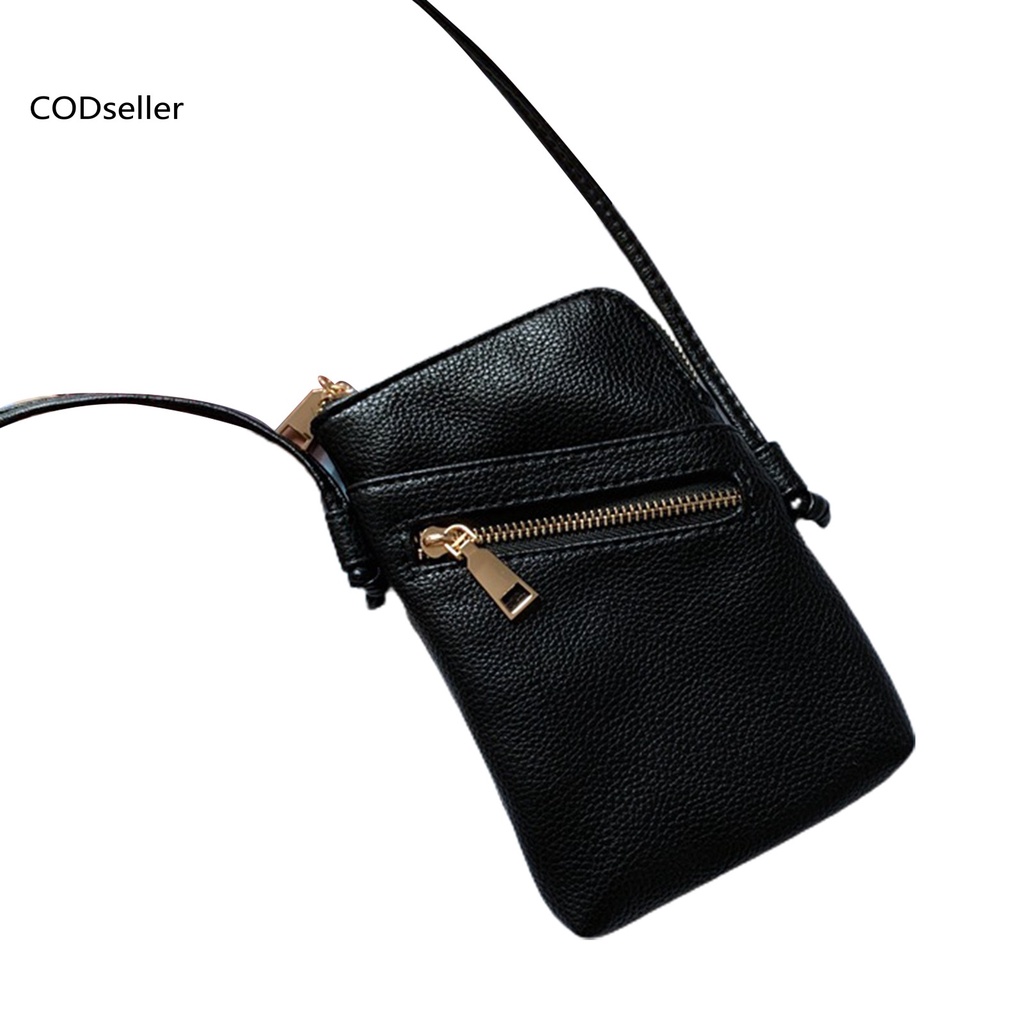 COD_ Purse Crossbody Bag Mini Zipper Closure Phone Bag Cute for Shopping