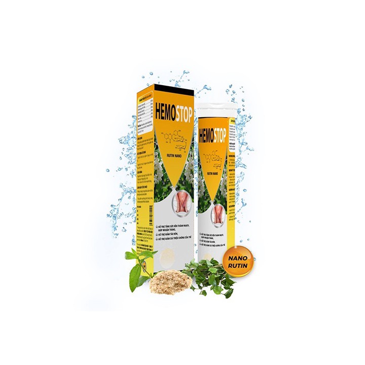Viên sủi Hemostop - Đánh bay trĩ nội, trị ngoại, giúp nhuận tràng, giảm táo bón - Tuýp 20 viên - VictoryPharmacy | BigBuy360 - bigbuy360.vn