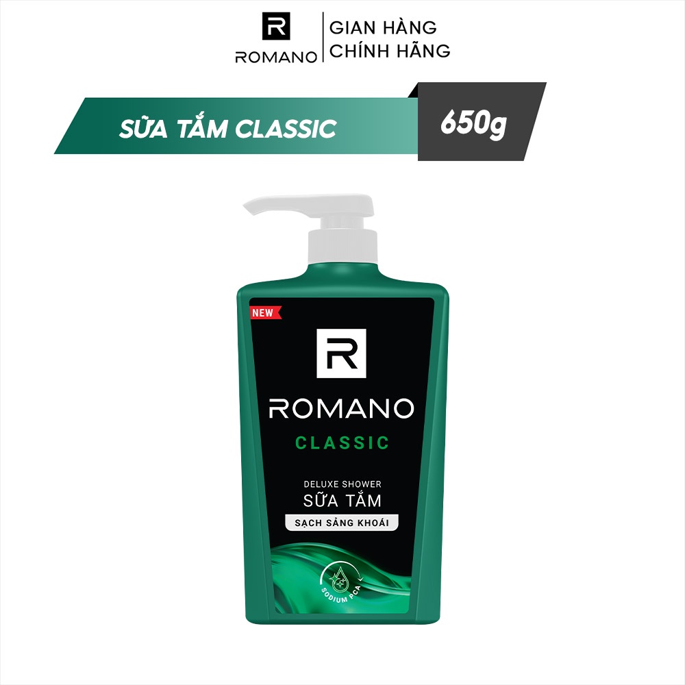 Brand Membership Sữa tắm Romano hương nước hoa Classic 650g