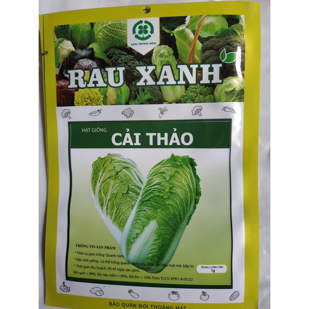 Hạt giống CẢI THẢO - gói 1 gram