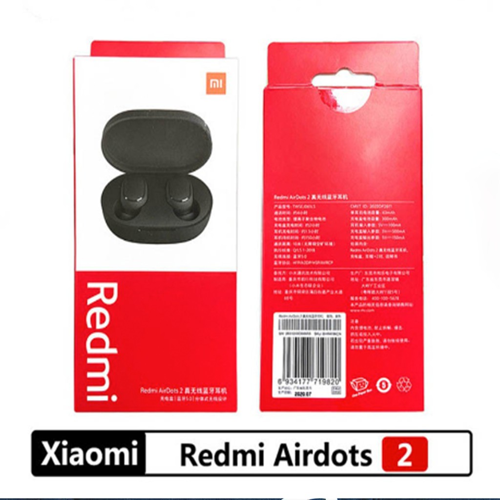 Tai nghe Bluetooth True Wireless Redmi Airdots 2 chính hãng XIAOMI bảng Quốc Tế
