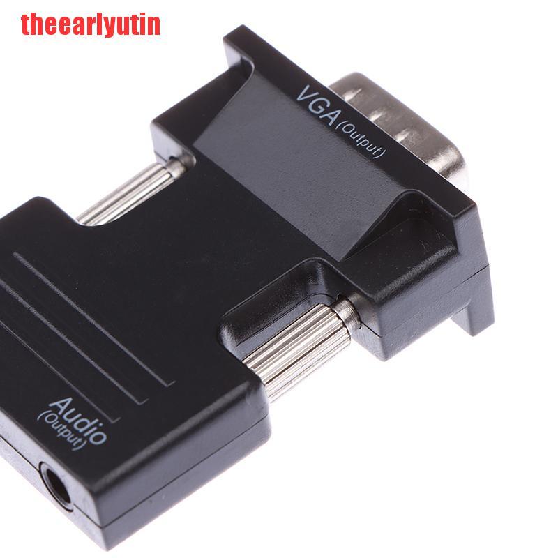 Bộ Chuyển Đổi Âm Thanh Hdmi Female Sang Vga Hỗ Trợ Âm Thanh 1080p