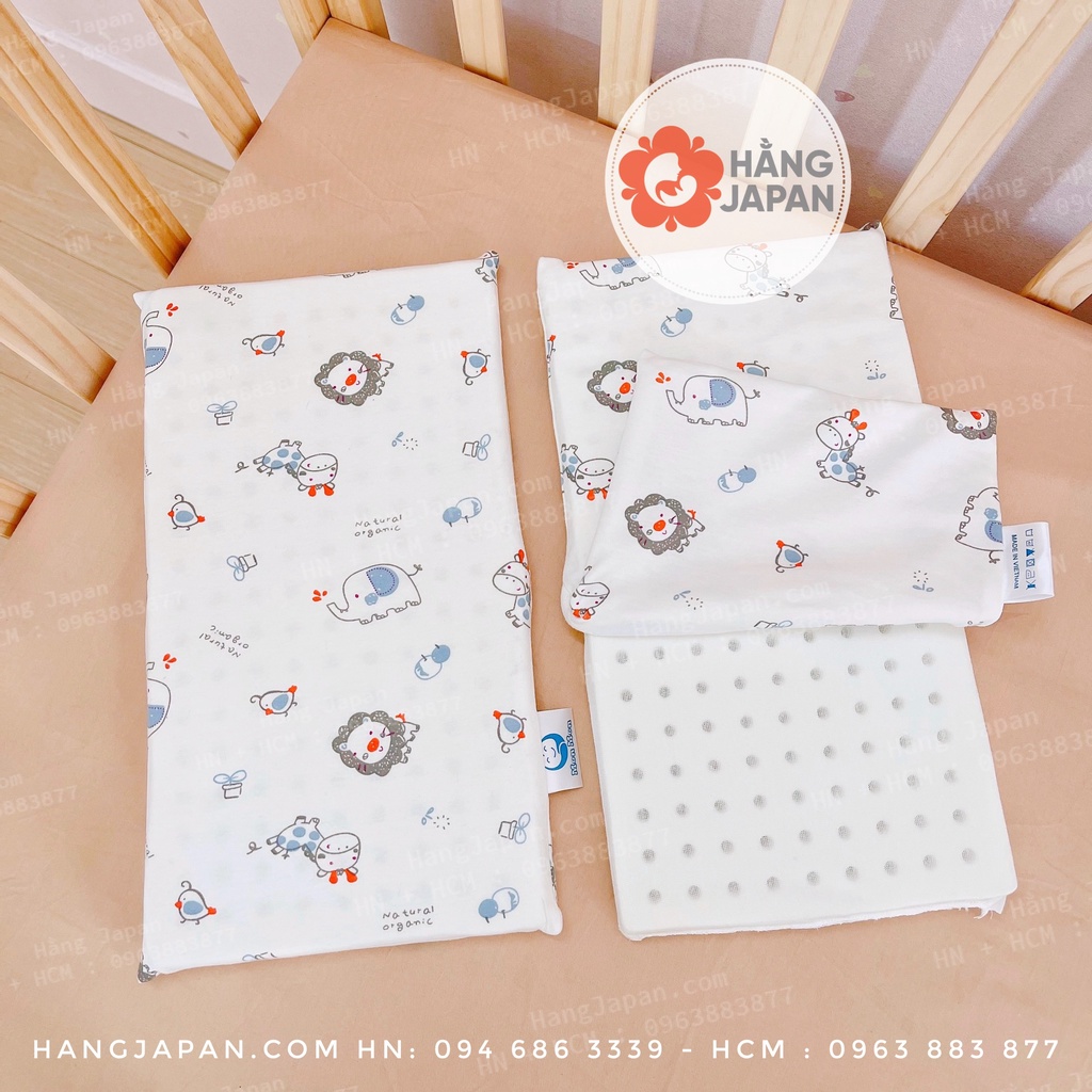 Gối cao su non Monmon chống ngạt cho bé 20x35cm