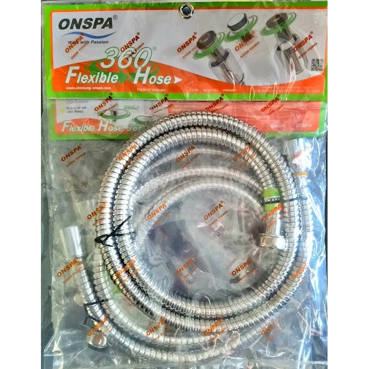 Dây sen tắm inox Onspa 360 độ chống xoắn 1m2 1m5
