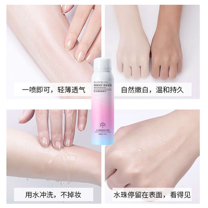 Xịt Chống Nắng Trắng Da [FREESHIP] MayCreate 150ml – Nội Địa Trung ☀️ ☀️ ☀️