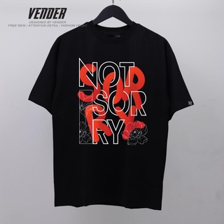 Áo BASIC TEE NOT SORY VENDER  thun nam nữ dáng Oversize, chất cotton  (V87)