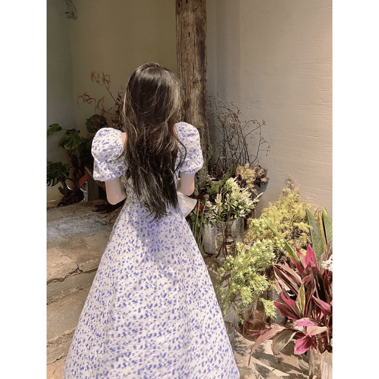 ĐẦM LỤA NỮ XẺ ĐÙI DÁNG DÀI TIỂU THƯ CÔNG CHÚA HÀNG THIẾT KẾ CỰC XINH PU