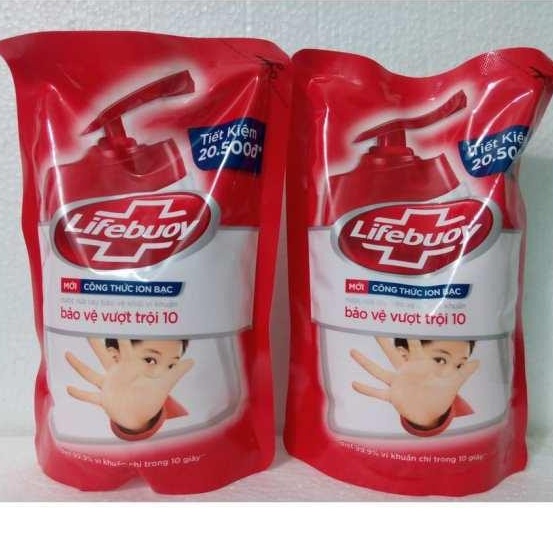 Nước rửa tay Lifebuoy Bảo vệ vượt trội 500G/180G