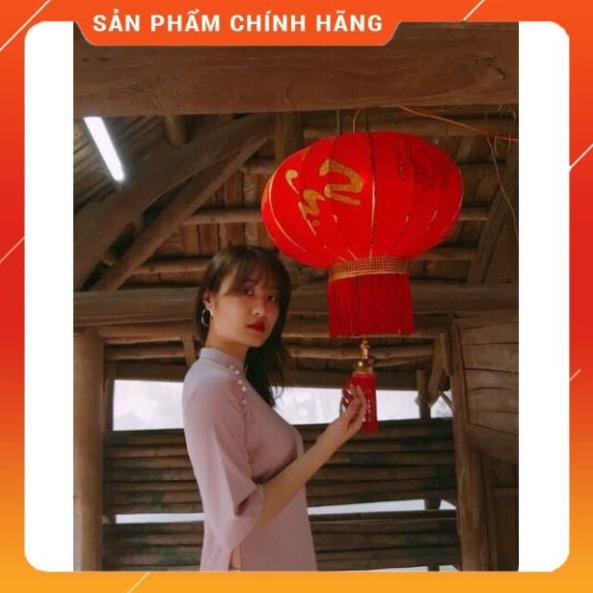 Đèn Lồng Vải Nhung Treo Tết Lễ Hội Size 60cm 80cm 100cm