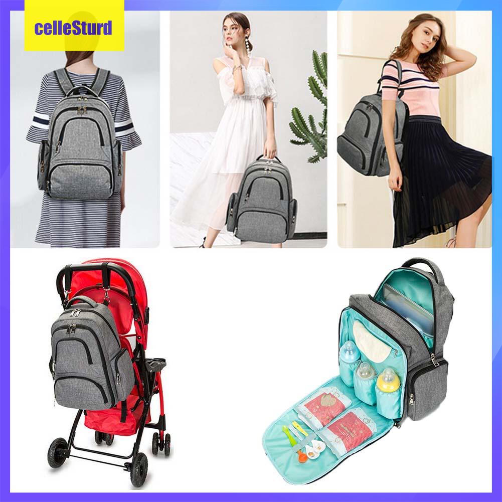 Giải Tỏa Nóng!! Ba Lô Đựng Bình Sữa Trẻ Em Đa Năng (Màu Xám)181367.02