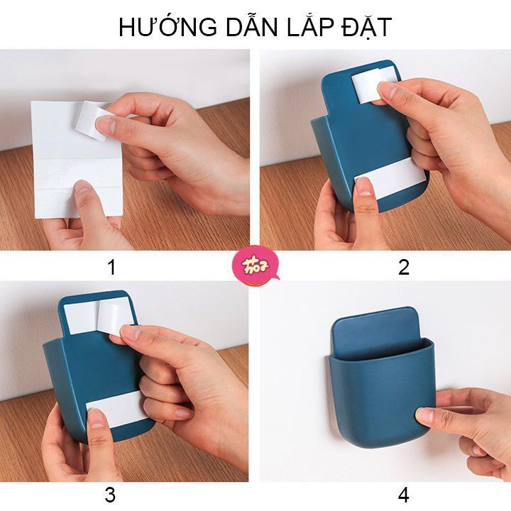 Khay đựng điện thoại, chìa khoá, thẻ, remote gắn tường, dính chắn chắn, tạo sự gọn gàng, ngăn nắp [KHAY DÁN TƯỜNG] 88246