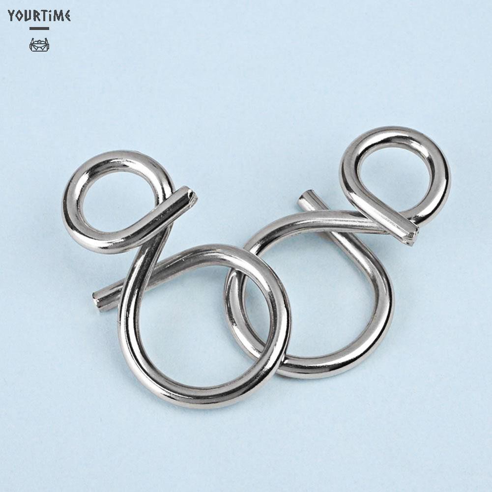 Đồ chơi 8pcs/Set Metal Puzzle Wire IQ Mind Brain Kids Adults Stress Reliever Toys