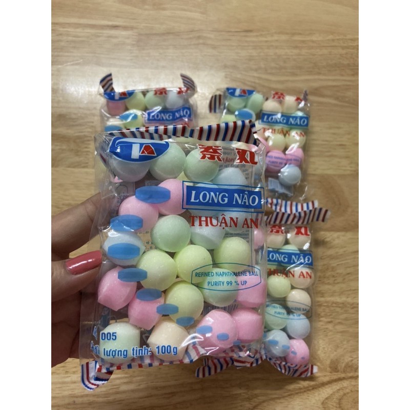 Long não viên màu và trắng gói 100g