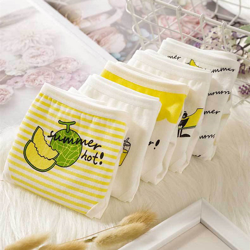 Quần lót Levao chất cotton họa tiết trái cây xinh xắn cho nữ