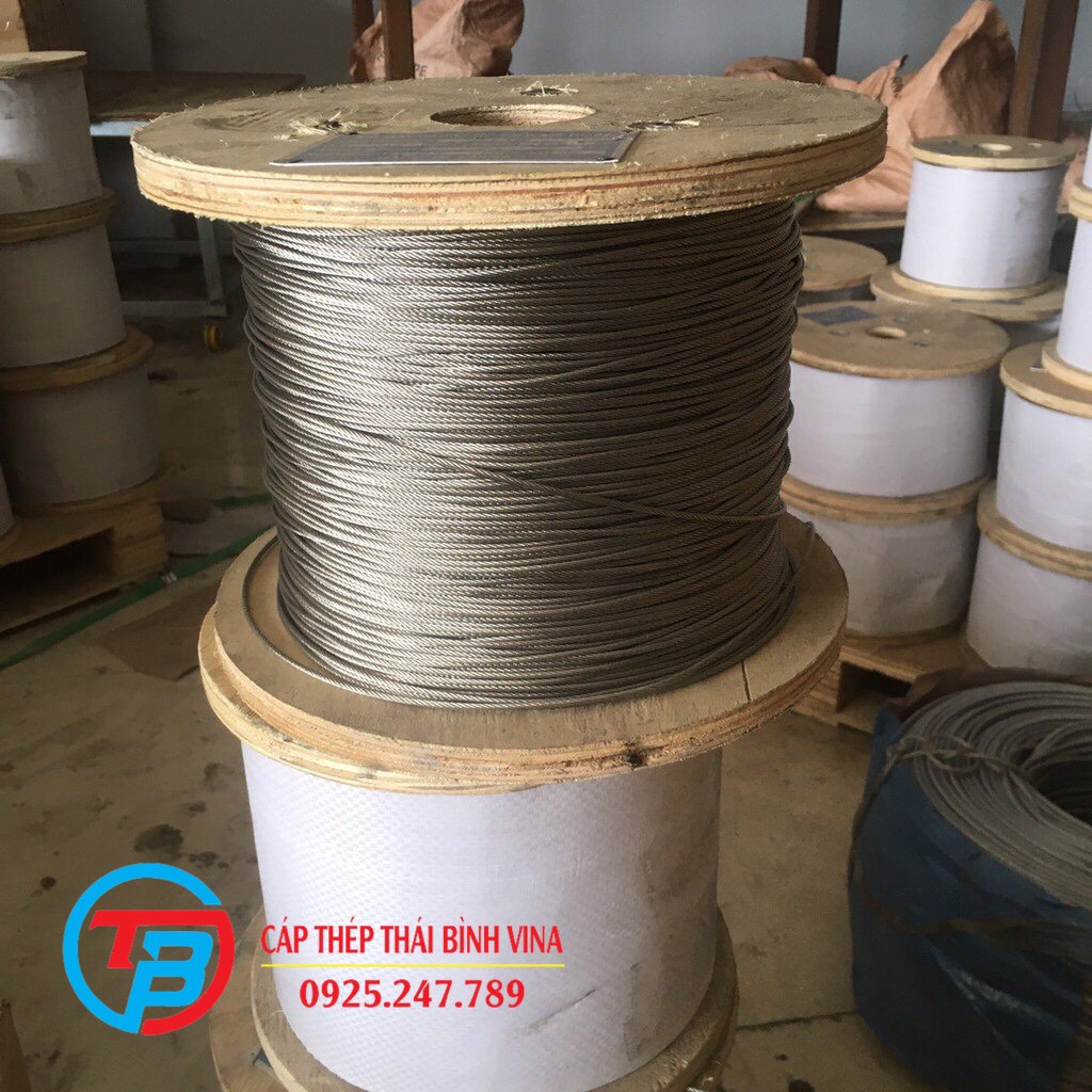 100 mét Cáp inox 304  cáp thép Thái Bình ViNa