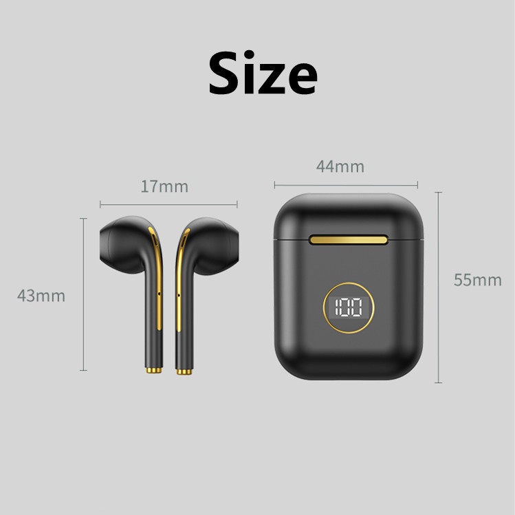 Tai Nghe Không Dây X1 TWS Bluetooth 5.2 Màn Hình Kỹ Thuật Số Có Mic