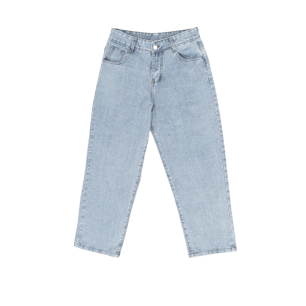 Quần JEAN BASIC SUÔNG Unisex N7 Oversize  Nam Nữ phong cách Hàn Quốc Ullzang thời trang đường phố mùa hè | WebRaoVat - webraovat.net.vn