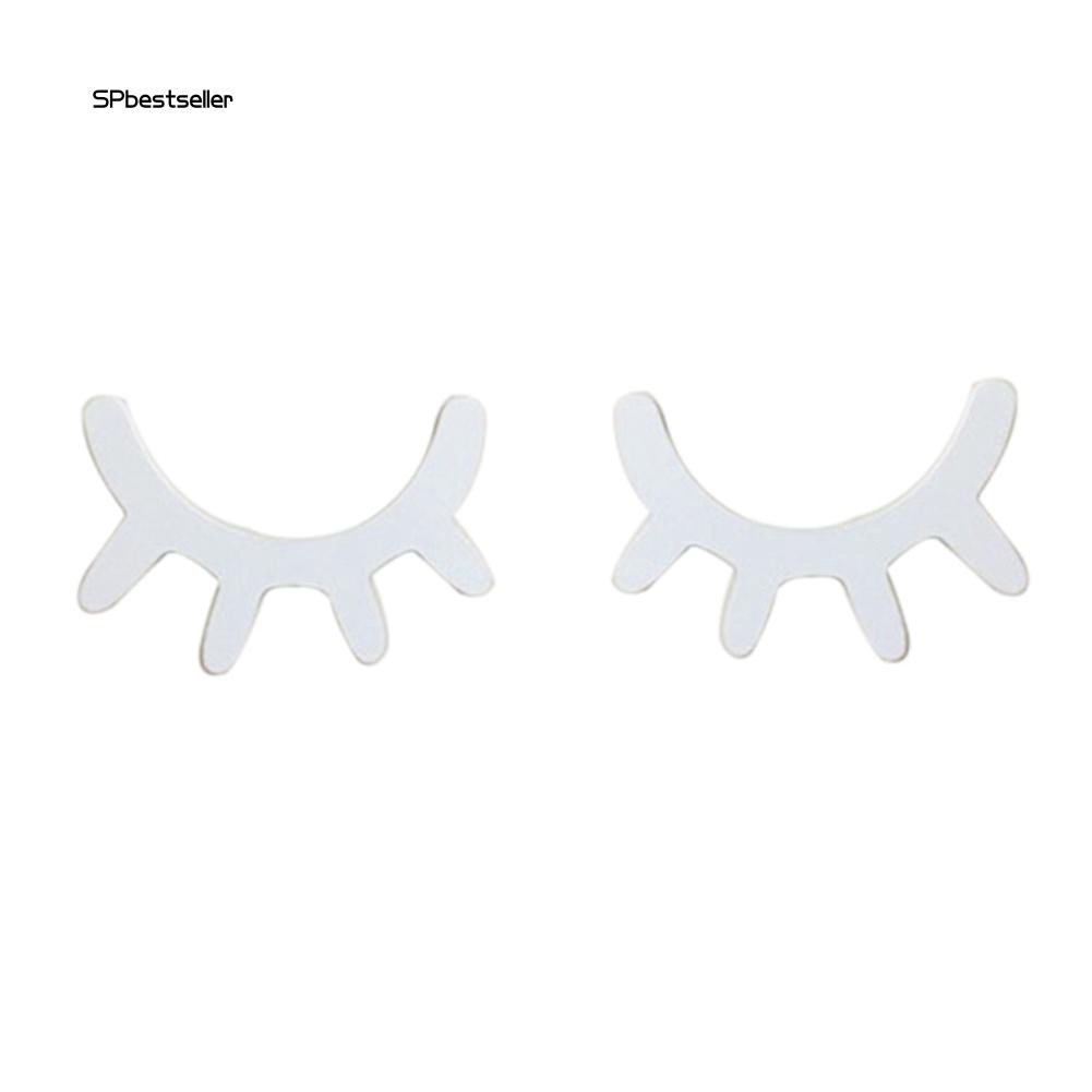 Set 2 miếng gỗ dán tường hình lông mi xinh xắn