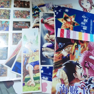 Giỏ quà postcard bookmark móc khóa iring flashcard One Piece