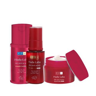 Combo bộ 3 sản phẩm dưỡng da cải thiện lão hóa Hada Labo Pro Anti Aging Collagen Plus