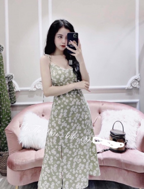 Đầm hoa nhí ❤️FREESHIP❤️ Đầm hoa cúc 2 dây