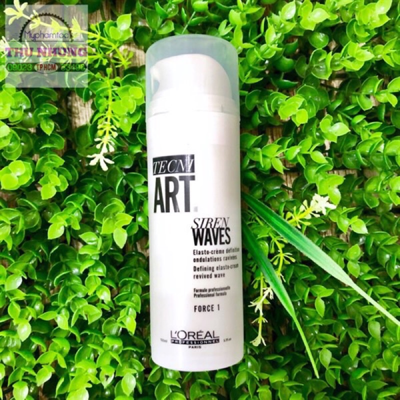 KEM DƯỠNG GIỮ NẾP TÓC VÀ TĂNG SÓNG XOĂN L'OREAL HOLLYWOOD WAVES BY TECNI.ART SIREN WAVES DEFINING ELASTO-CREAM 150ML