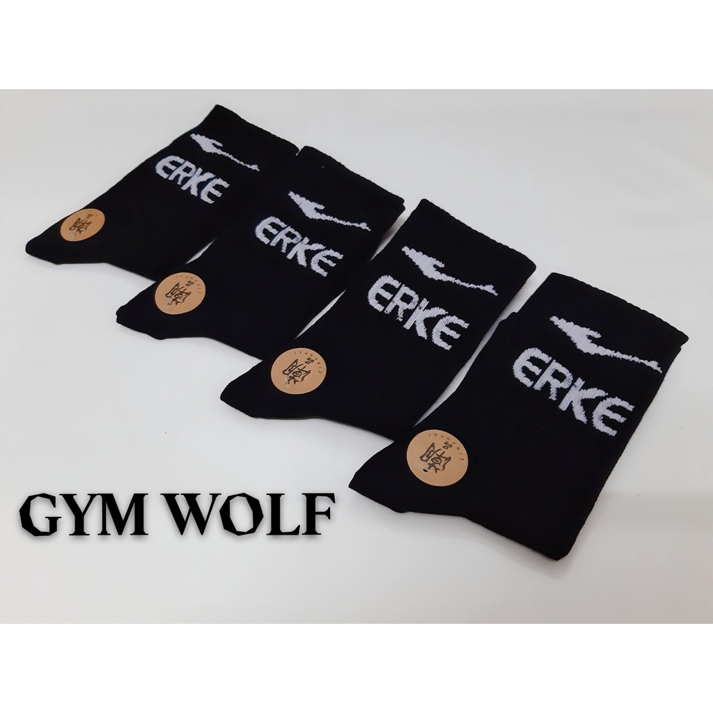 Vớ dệt kim ERKE cao cổ Nam Nữ phong cách thể thao, trẻ trung và năng động.