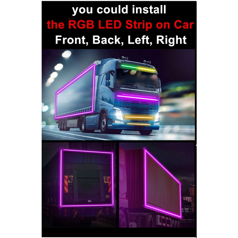 Dây Đèn LED RGB 24V Trang Trí Xe Tải/Xe Tải