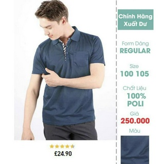 Áo Thun Nam Có Cổ Ngắn Tay Kiêu Dáng Regular Fit Hàng Xuất Dư Chính Hãng FO76SHOP