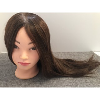 ĐẦU MANOCANH TÓC THẬT 50% CHỊU NHIỆT KHI UỐN, ÉP TÓC