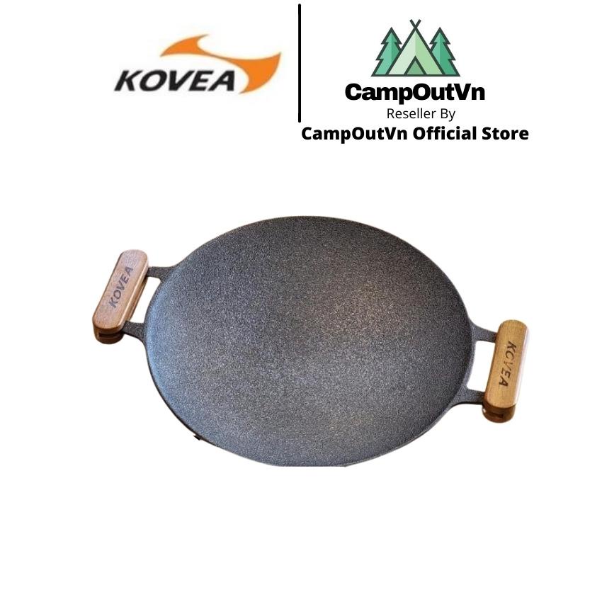 Chảo gang cao cấp Kovea Campoutvn Prime Round Griddle 29 cắm trại dã ngoại A415