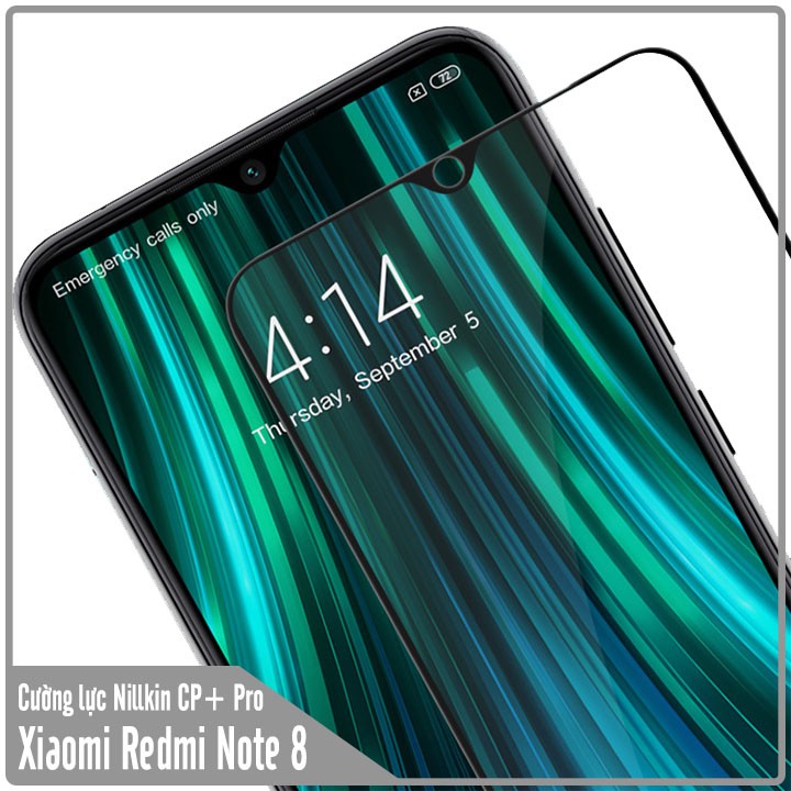 Kính cường lực Nillkin CP+ PRO cho Xiaomi Redmi Note 8 FULL viền đen