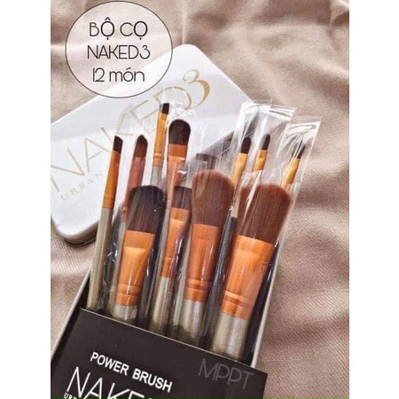 Bộ Cọ Trang Điểm Cá Nhân 12 Chi Tiết ( Hộp Thiếc)