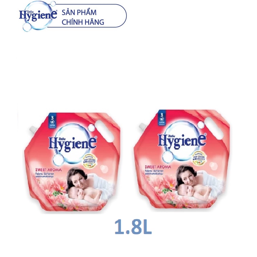 Nước xả vải Hygiene Túi 1,8L mới có vòi
