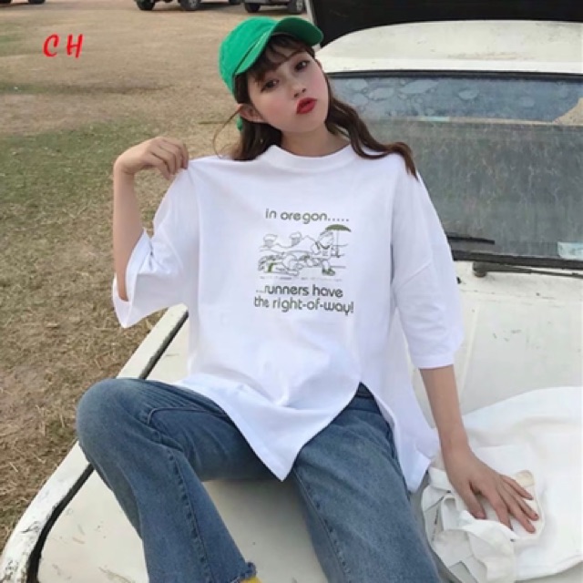 Áo xẻ hông in one CH12