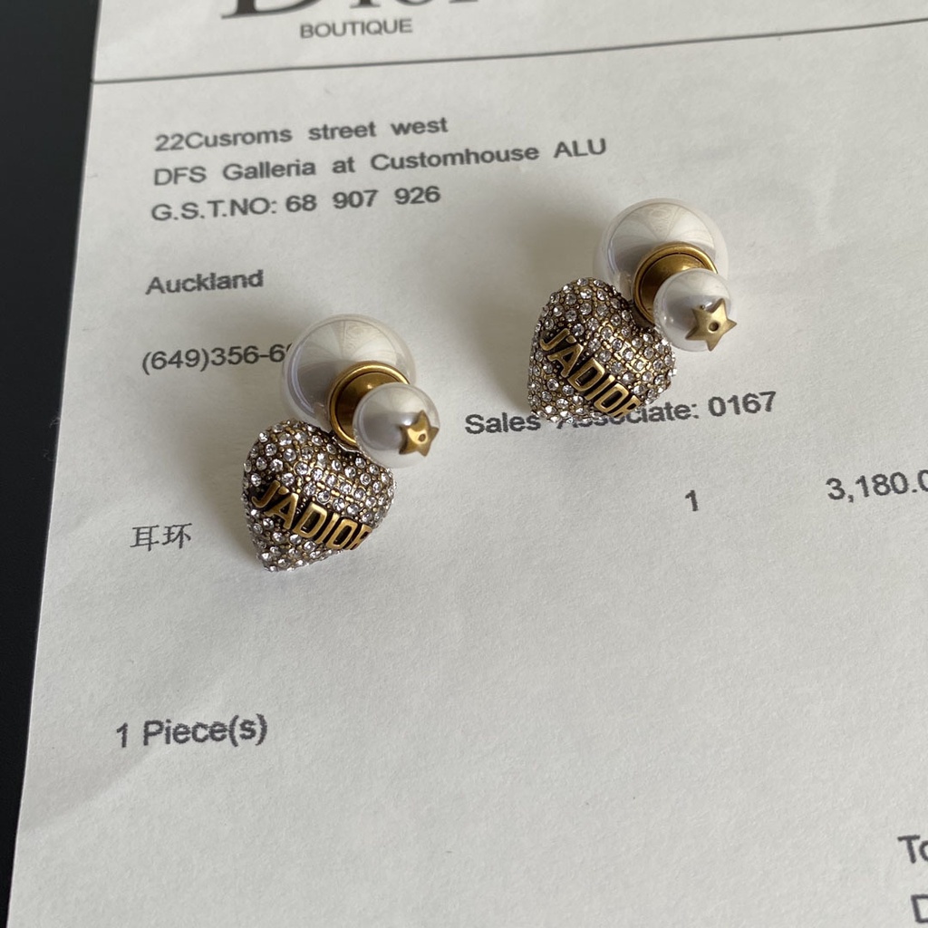 Khuyên Tai Tròn Khắc Chữ Dior Bằng Thép Titanium Thời Trang Cho Nữ