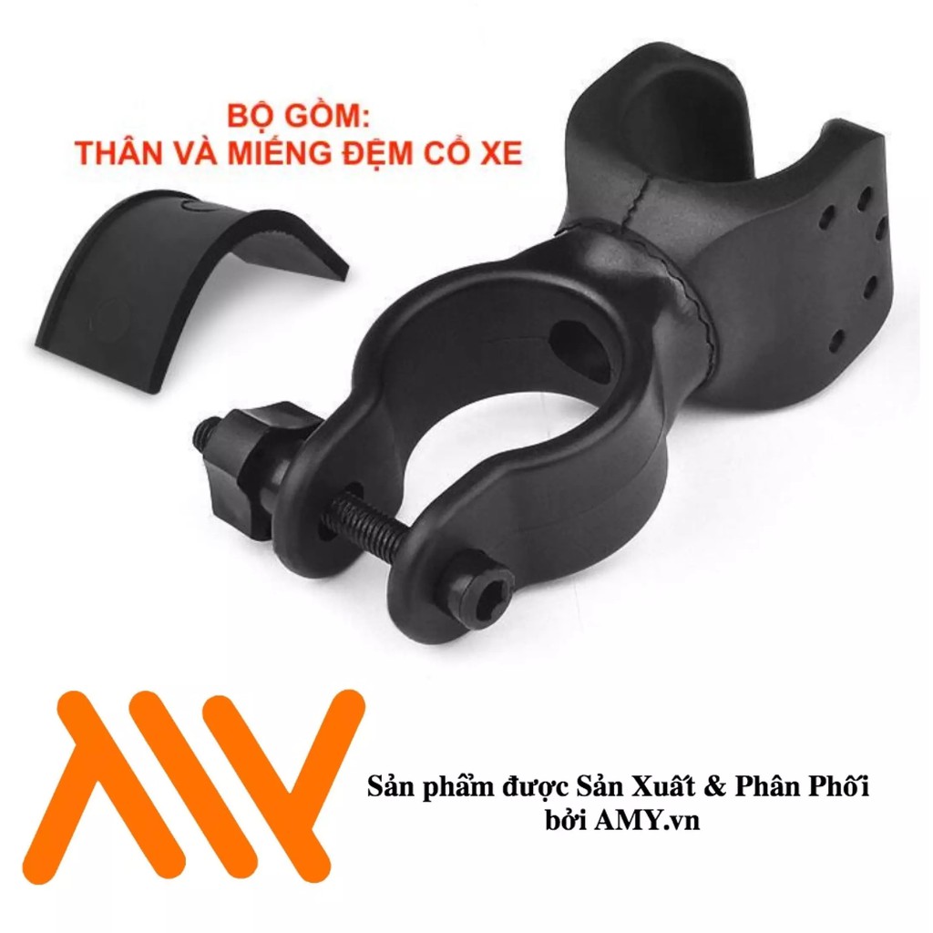 Bộ Đèn pin Xe Đạp Chuyên Dụng AMY XML - T6 Plus siêu sáng Tặng Bộ sạc và pin sạc, Hộp Nhựa Chống Sốc và KẸP ĐÈN XE ĐẠP