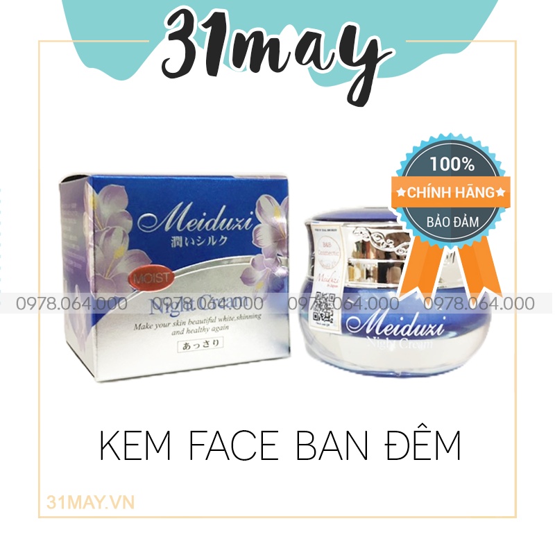 Kem Face Meiduzi Hộp Xanh Chính Hãng Kem Dưỡng Ban Đêm